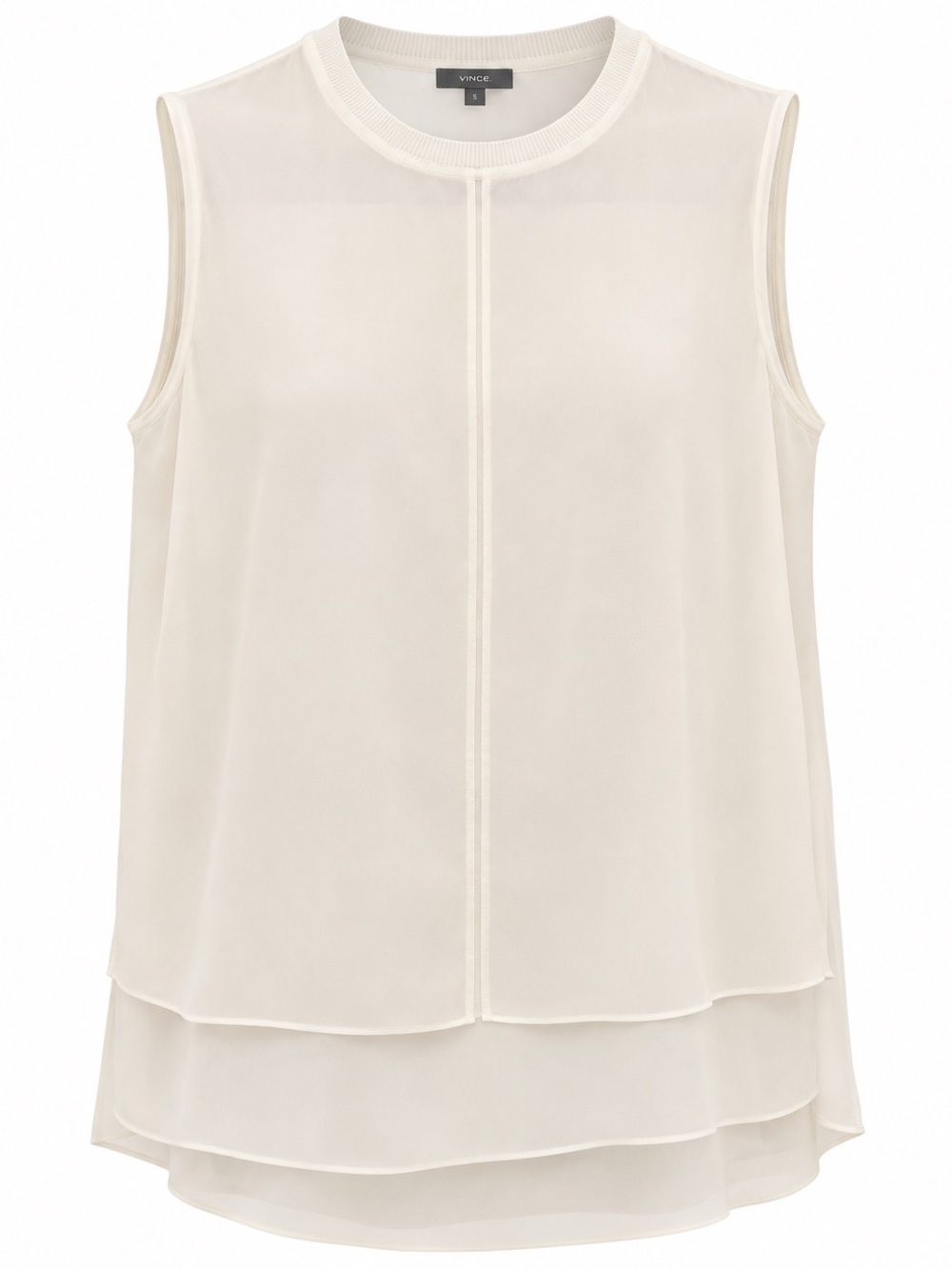 Vince Ivory Layered Sleeveless Camisole